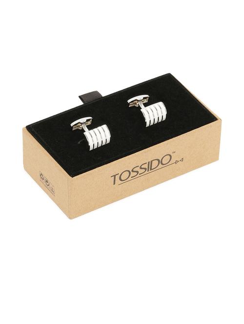 white metal cufflink - 19761336 - Very Small Image - 1