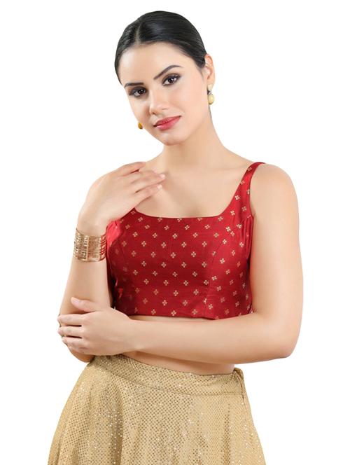 red art silk printed blouse - 19763354 - Very Small Image - 1