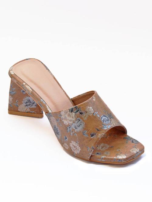 brown synthetic slip on sandals - 19764562 - Very Small Image - 1