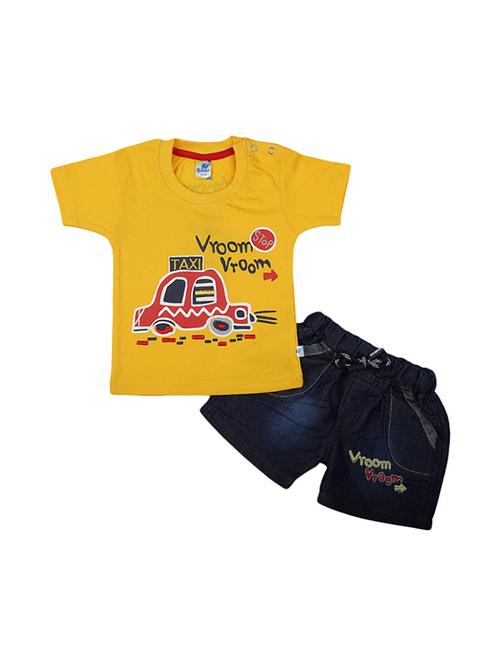 boys round neck printed twin sets  - 19765440 - Very Small Image - 1