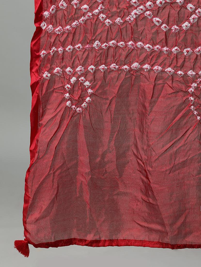bandhani print kurta pant set with dupatta - 19766193 - Standard Image - 5