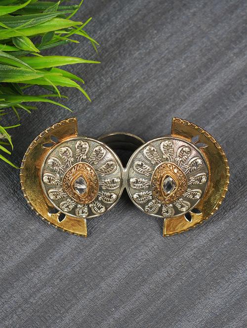 dual tone brass ring - 19768574 - Very Small Image - 1