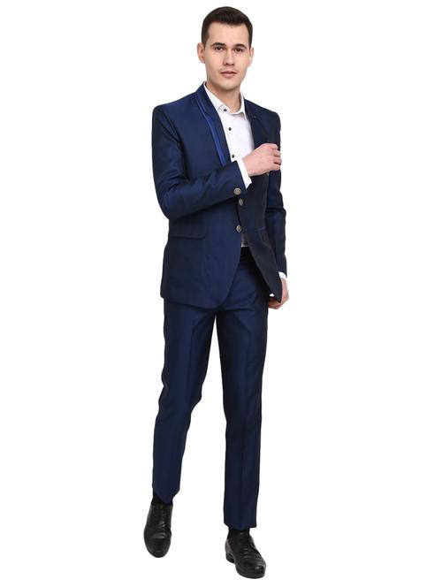 blue solid 2-piece suits - 19770879 - Very Small Image - 1