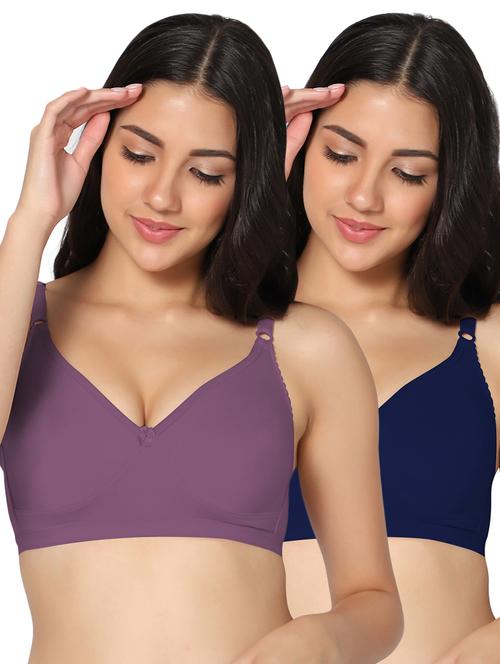 multi colored cotton tshirt bra - 19771693 - Very Small Image - 1