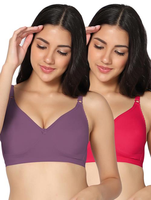 multi colored cotton tshirt bra - 19771696 - Very Small Image - 1