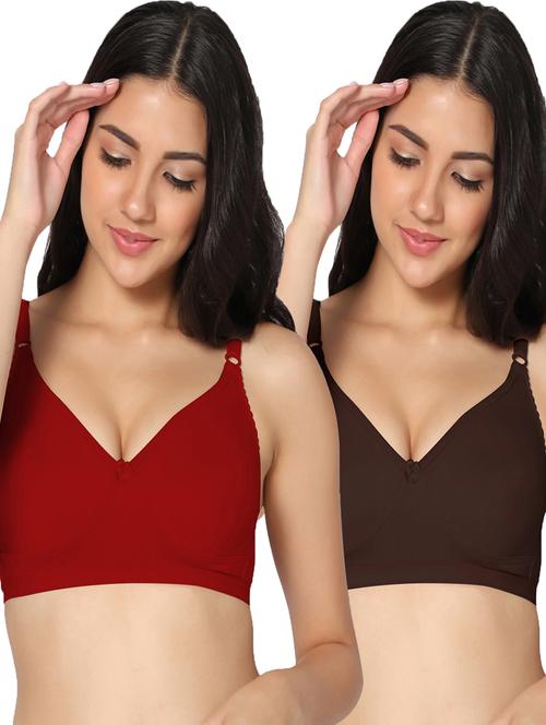 pack of 2 solid t-shirt bra - 19771712 - Very Small Image - 1
