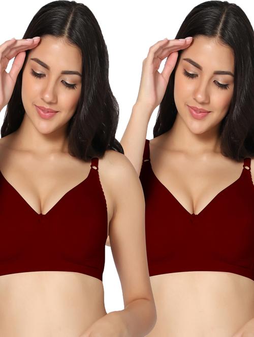pack of 2 solid t-shirt bra - 19771717 - Very Small Image - 1