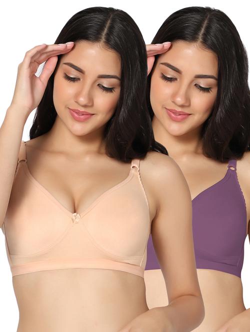 multi colored cotton tshirt bra - 19771746 - Very Small Image - 1