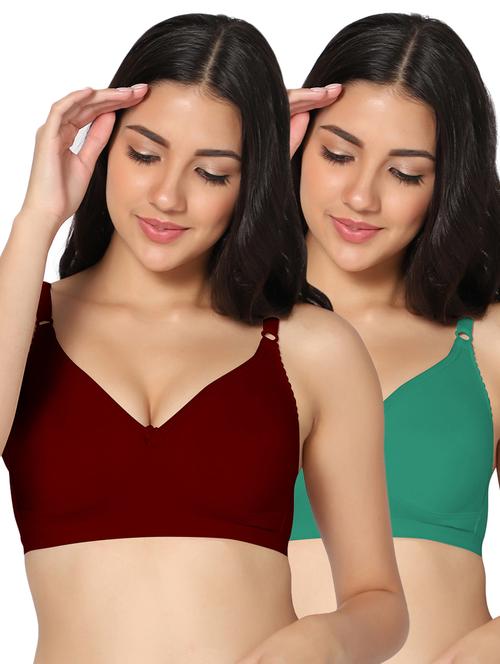 multi colored cotton tshirt bra - 19771764 - Very Small Image - 1