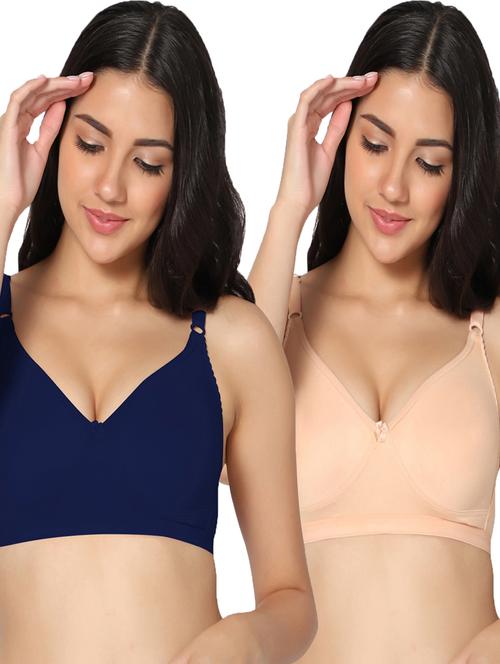 multi color cotton t-shirt bra combo - 19771767 - Very Small Image - 1