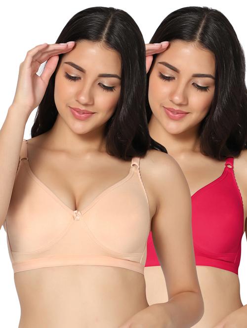 multi colored cotton tshirt bra - 19771770 - Very Small Image - 1