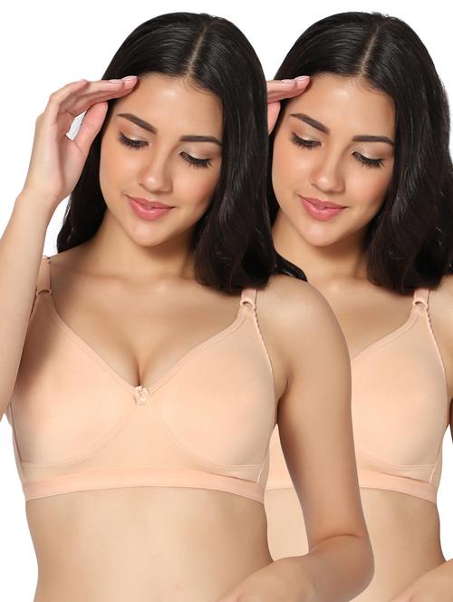 multi colored cotton tshirt bra - 19771771 - Very Small Image - 1