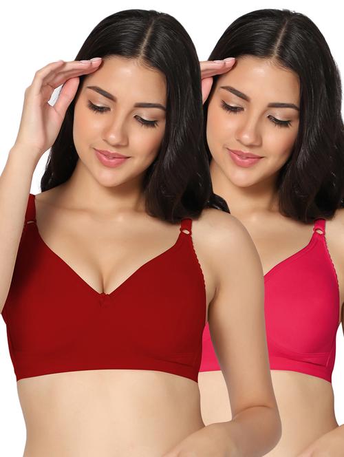 multi colored cotton tshirt bra - 19771793 - Very Small Image - 1