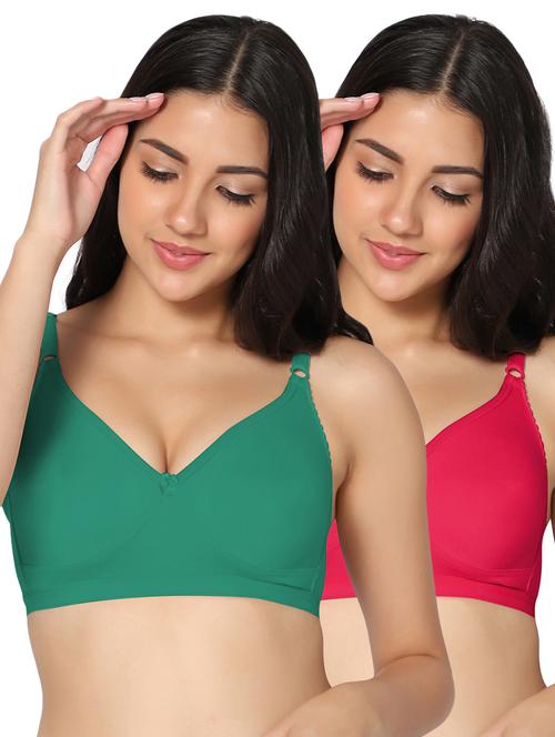 multi colored cotton tshirt bra - 19771795 - Very Small Image - 1