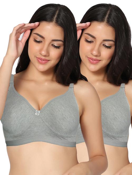 multi colored cotton tshirt bra - 19771800 - Very Small Image - 1