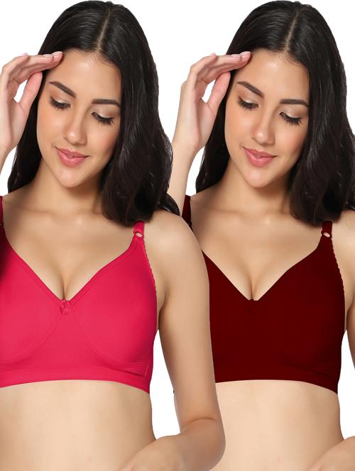 pack of 2 solid t-shirt bra - 19771823 - Very Small Image - 1