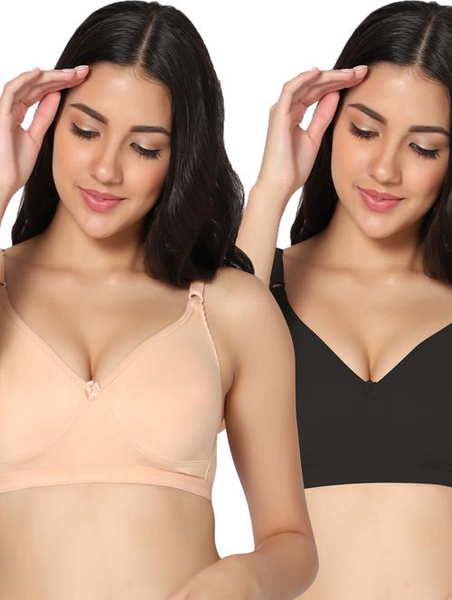 multi colored cotton tshirt bra - 19771851 - Very Small Image - 1