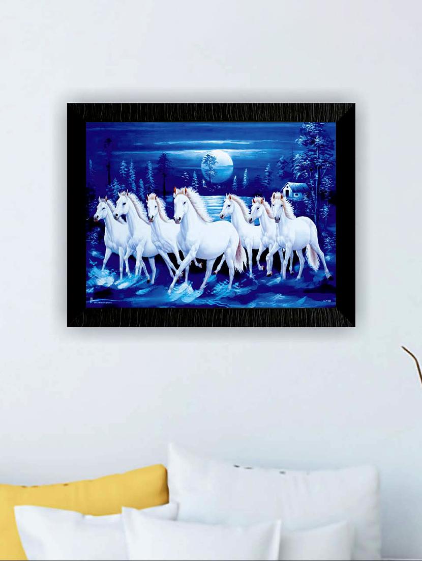 rac vastu seven running horses 11x14 inch mdf wall art painting (pack of 2) - 19772220 - Zoom Image - 1