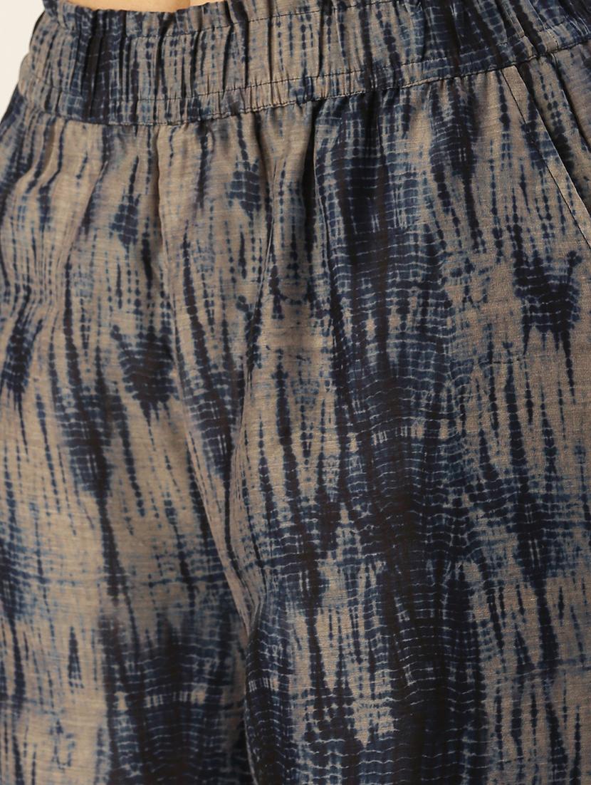 printed culottes pleated trouser - 19772649 - Zoom Image - 4