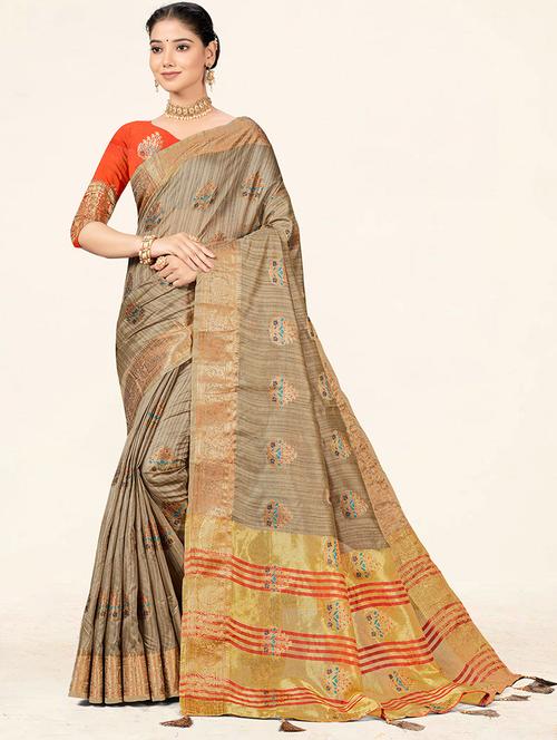 self design woven saree - 19774868 - Very Small Image - 1