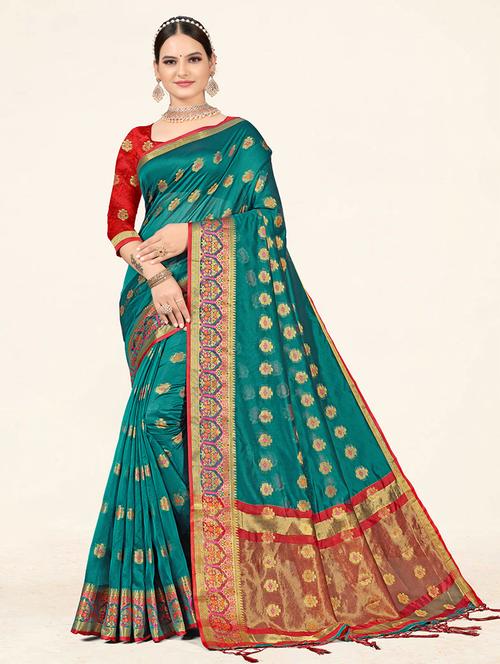 self design woven saree - 19774879 - Very Small Image - 1