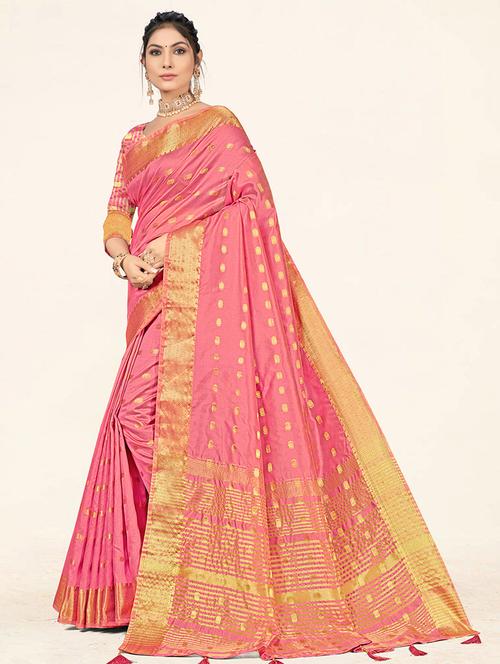 self design woven saree - 19774978 - Very Small Image - 1
