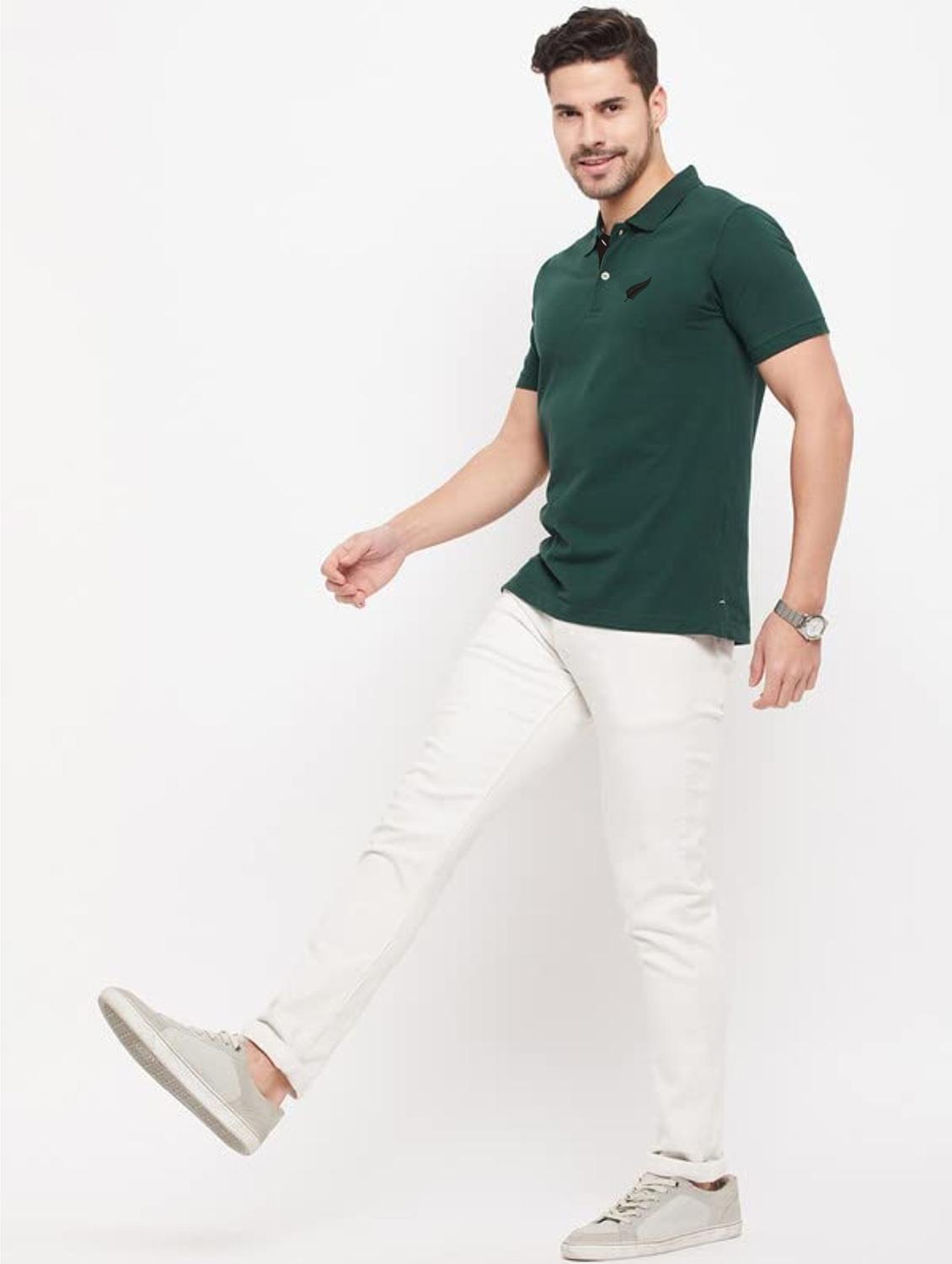 solids cotton polo t-shirt - 19775025 - Standard Image - 3