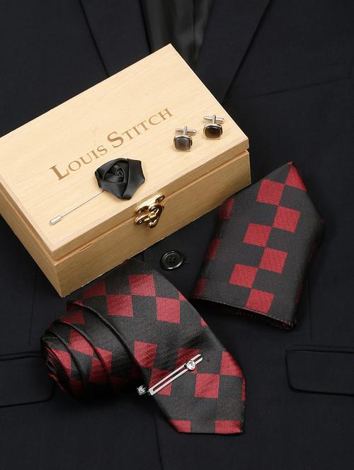 louis stitch mens necktie suit accessories set  - 19775943 - Very Small Image - 1