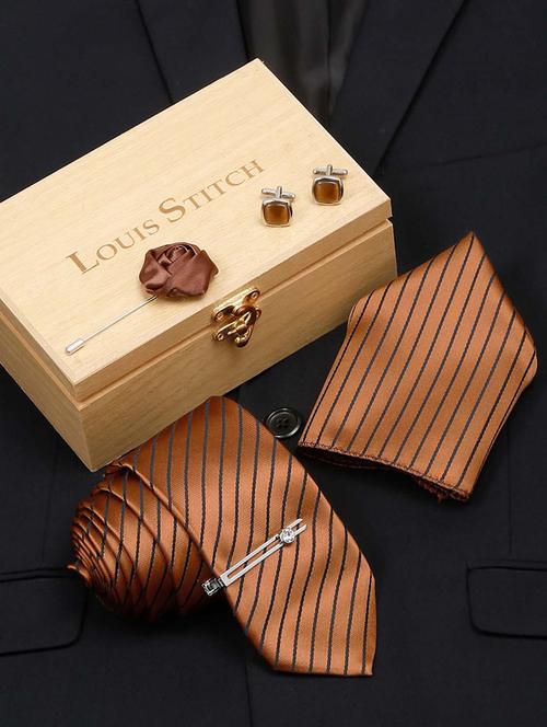 louis stitch mens necktie suit accessories set  - 19775944 - Very Small Image - 1