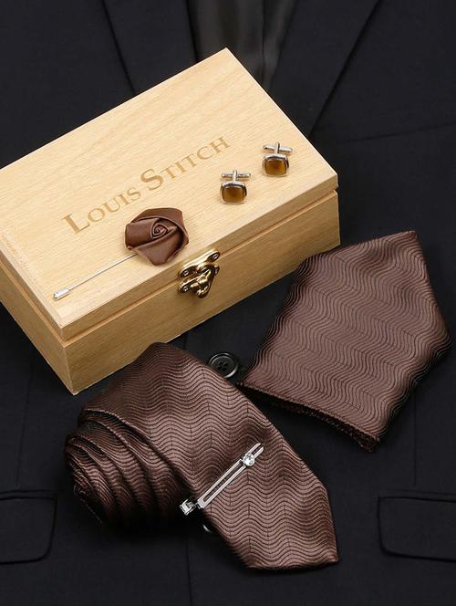 louis stitch mens necktie suit accessories set  - 19775946 - Very Small Image - 1
