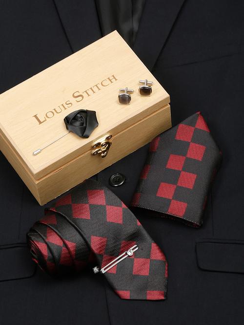 louis stitch mens necktie suit accessories set  - 19775952 - Very Small Image - 1