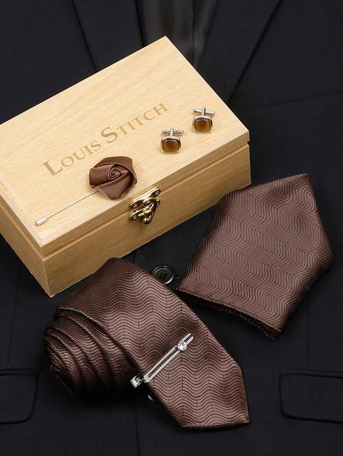 louis stitch mens necktie suit accessories set  - 19775955 - Very Small Image - 1