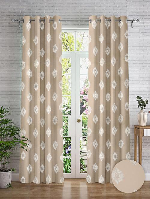 set of 2 long printed door curtains  - 19779343 - Very Small Image - 1