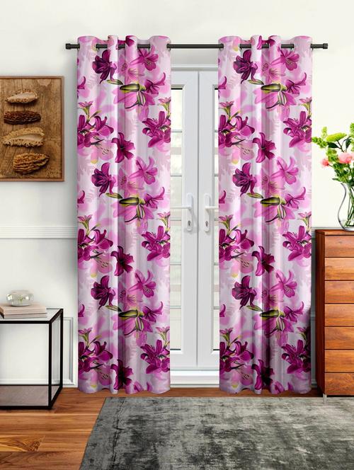 stylish and attractive printed curtains - pack of 2 - 19780020 - Very Small Image - 1