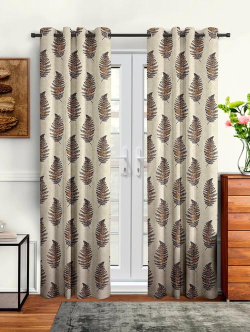 pack of 2 printed door curtain - 19780387 - Very Small Image - 1