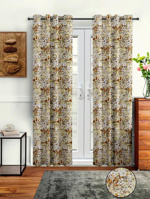 cortina designer eyelet printed home curtains - 19780420 - Very Small Image - 1