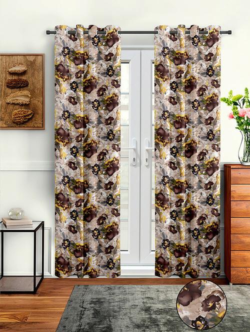 pack of 2 printed door curtain - 19780435 - Very Small Image - 1