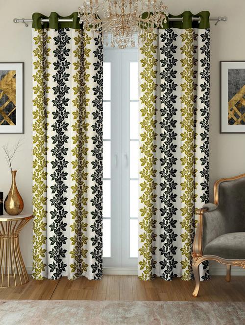 pack of 2 printed door curtain - 19780533 - Very Small Image - 1