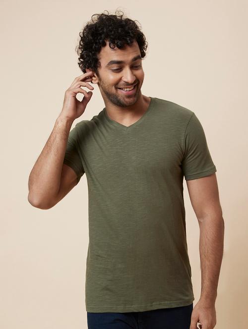 green solid regular t-shirt - 19781390 - Very Small Image - 1