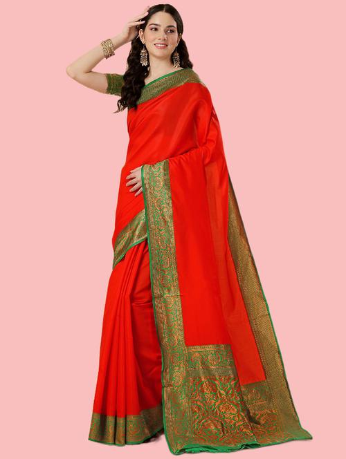 self design woven saree  - 19782784 - Very Small Image - 1