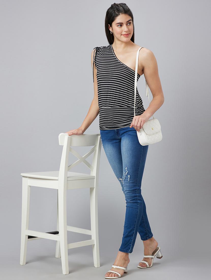 women black polyester regular top - 19783716 - Standard Image - 3