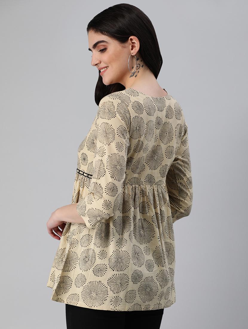 women's a line round neck top - 19783770 - Zoom Image - 2