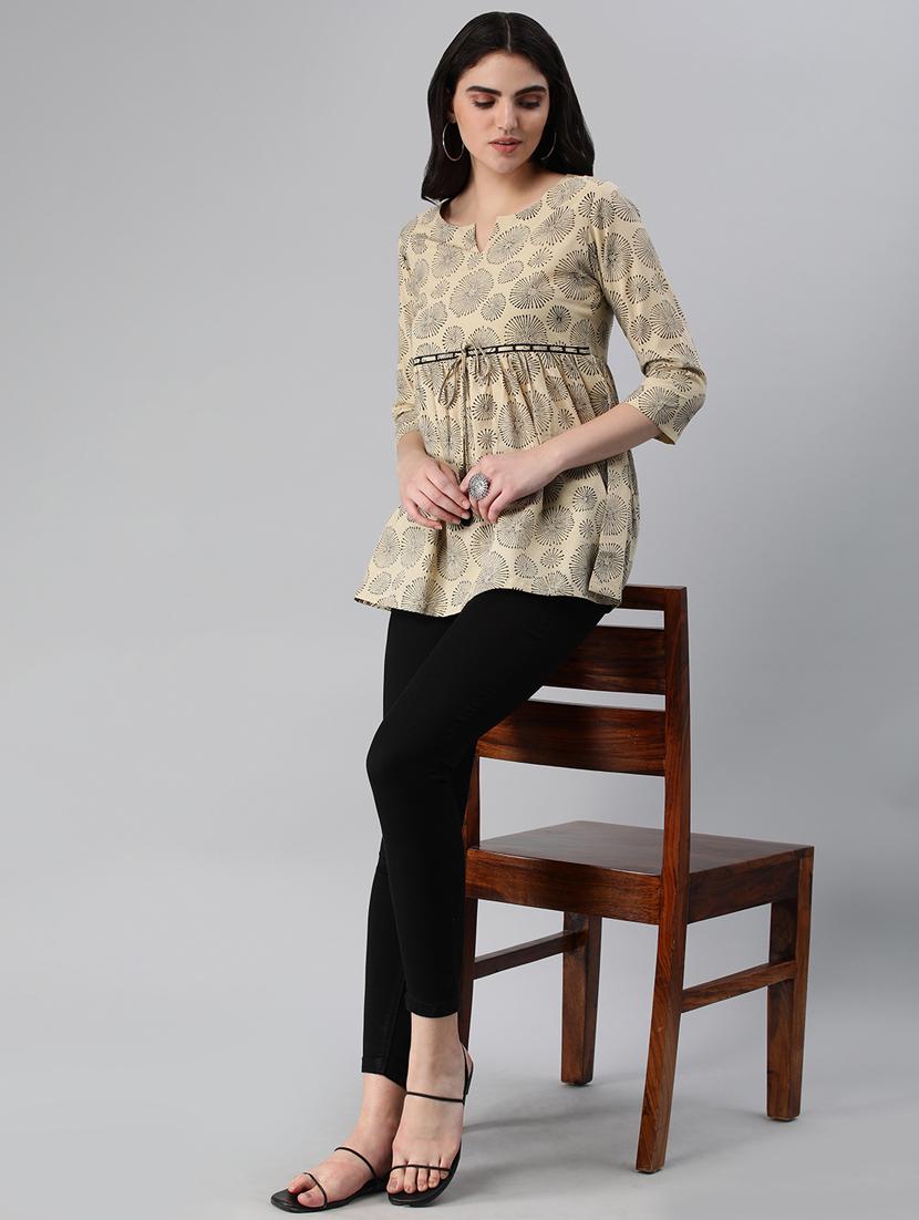 women's a line round neck top - 19783770 - Standard Image - 3