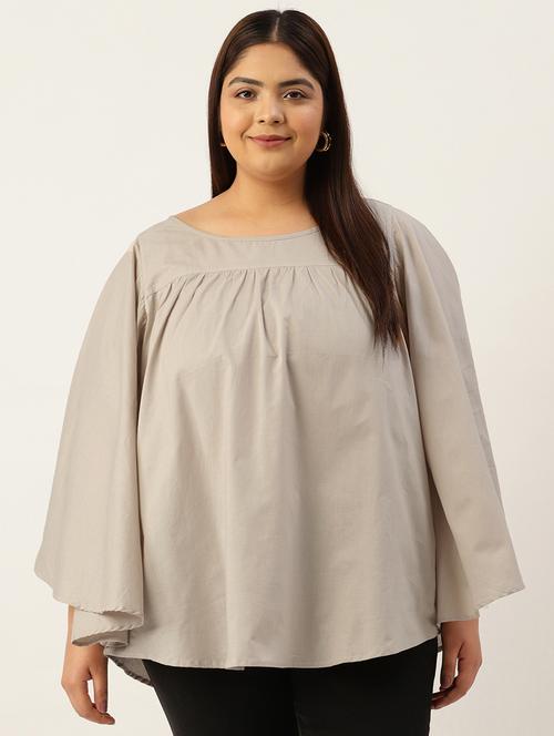 women's a line boat neck top - 19785313 - Very Small Image - 1