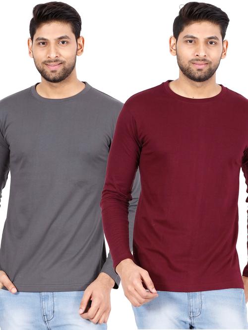 pack of 2 solid regular t-shirt - 19786229 - Very Small Image - 1