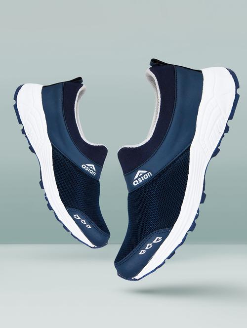 navy slip on sport shoe - 19790992 - Very Small Image - 1