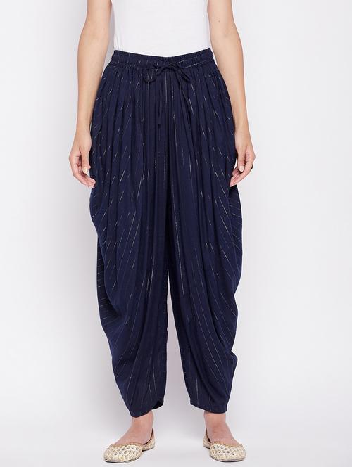 blue rayon dhoti salwar salwars - 19795876 - Very Small Image - 1