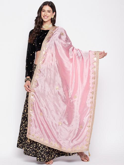 gota work embroidered dupatta - 19795945 - Very Small Image - 1