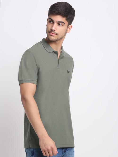 logo print polo neck t-shirt - 19808105 - Very Small Image - 1