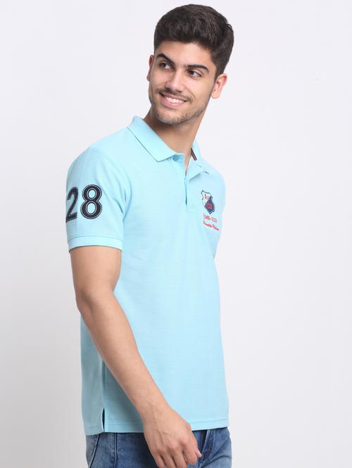 embroidered polo neck t-shirt - 19808114 - Very Small Image - 1